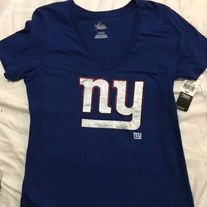 New York Giants Women Short Sleeve T-Shirt Size XL